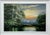 Green Water in the Lake District of England with Lush Trees by British Artist 1976 For Sale