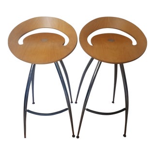 1990s Vintage Magis Lyra Bar Stools- a Pair For Sale