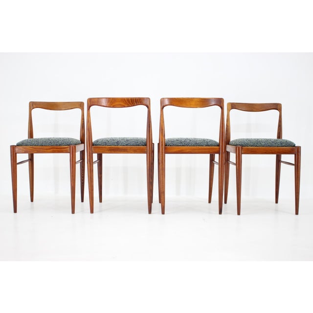 Wood Dining Chairs attributed to Drevotvar Jablone, Czechoslovakia, 1970s, Set of 4 For Sale - Image 7 of 14