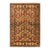 Southwestern Super Kazak Gold/Blue Wool Rug - 4'3'' X 5'6'' For Sale