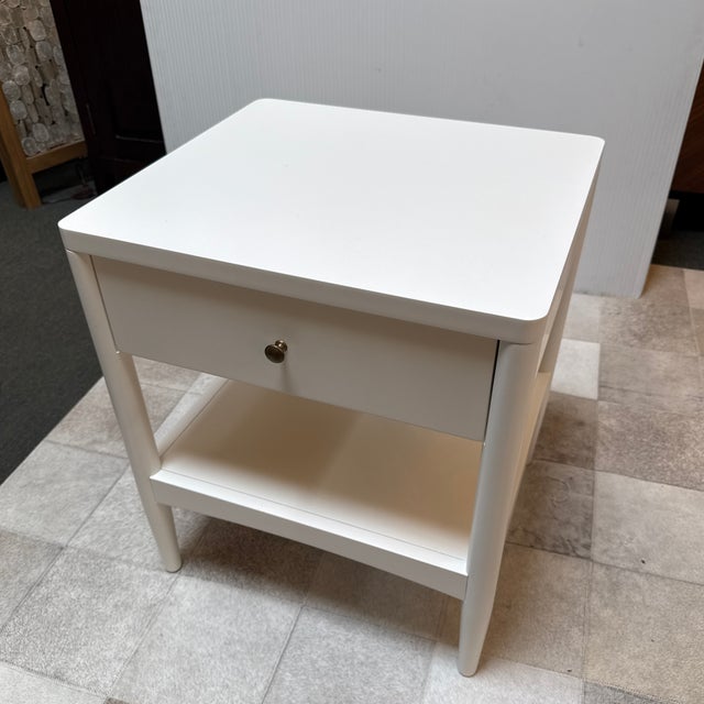 Crate & Barrel Hampshire Nightstand, White For Sale - Image 10 of 12