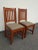 Pair of Vintage L. & J. G. Stickley Mission Cherry Wood Side Chairs For Sale - Image 9 of 12