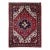 Vintage Heriz Rug, Hand-Knotted Wool, Geometric Medallion Pattern, Red & Ivory, 3x5 For Sale