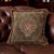 18"x18" Tapestry Pillows with multi-colored moss fringe that closely matches the colors in the tapestry. The down pillow...