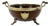 Victorian Silver Plate and Oak Trophy Bowl on Mercury Feet, 1870s For Sale