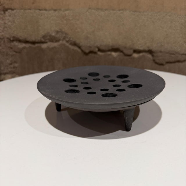 Jens Quistgaard Cast Iron Candle Holder Dansk Moon Crater For Sale In San Diego - Image 6 of 8