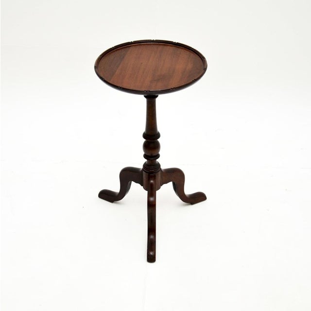 Wood Georgian Style Wine Table, 1900s For Sale - Image 7 of 7