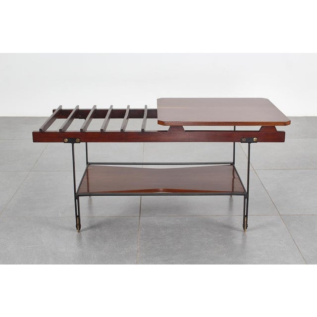Mid-Century Iron and Teak Coffee Table from Home Torino, 1960s For Sale - Image 9 of 18