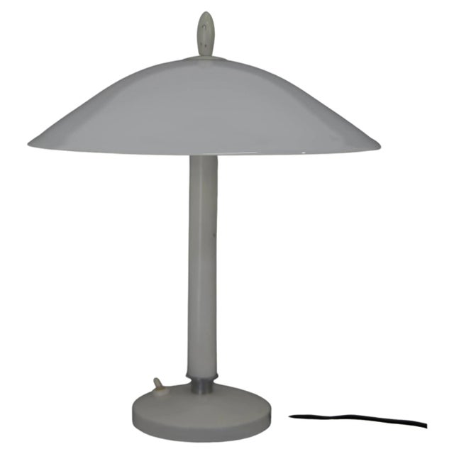 Mid-Century White Table Lamp, 1950s For Sale - Image 13 of 13