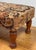 Antique Floral Upholstered Footstool W/ Turned Wood Legs For Sale - Image 10 of 11
