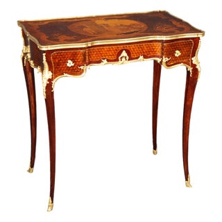 19th C Jeune Befort French Louis XV Style Bronze Ormolu Ladies Desk For Sale