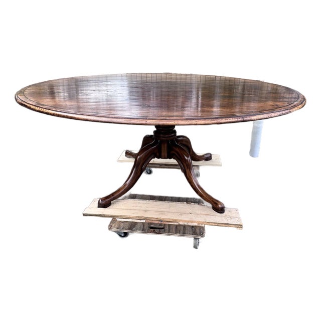 English Round 72" Dining Table For Sale