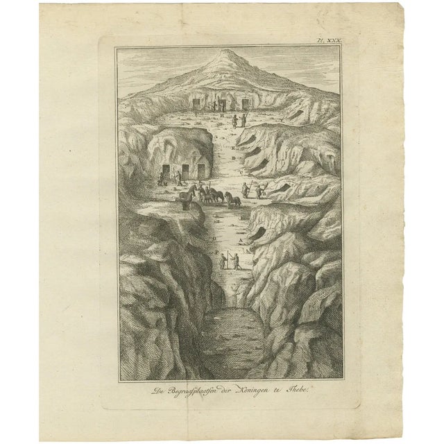 Royal Tombs in the Valley of the Kings, Thebes View, Egypt, 1776, Print For Sale