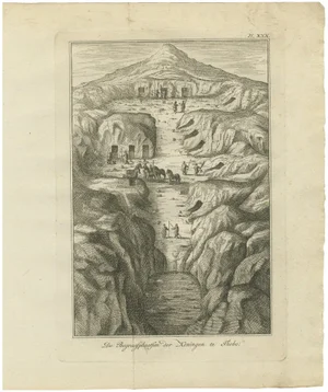 Royal Tombs in the Valley of the Kings, Thebes View, Egypt, 1776, Print