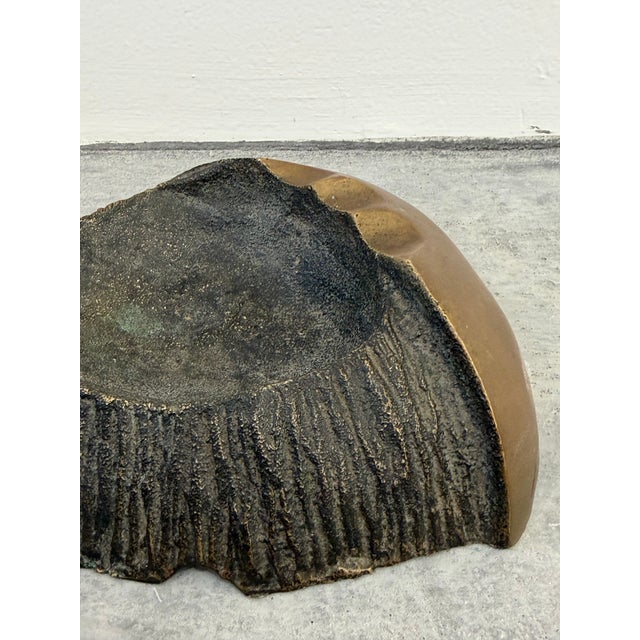 Bronze Modernist Studio Crafted Ashtray or Catch-All Bowl, Brazil 1990s For Sale - Image 8 of 12
