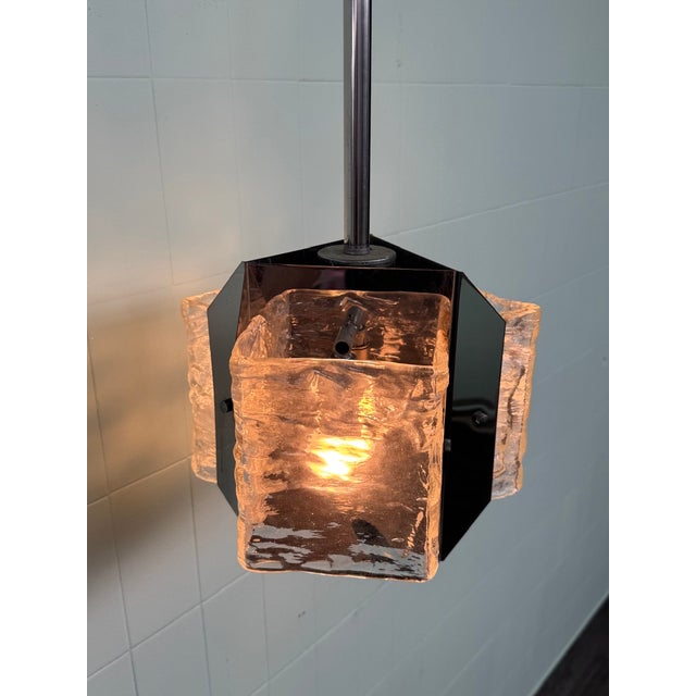 J.T. Kalmar Vintage Austrian Pendant Lamp attributed to J.T. Kalmar, 1970s For Sale - Image 4 of 18