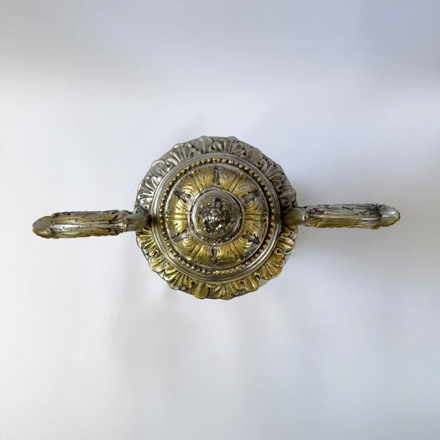 Mid 20th Century Silver-Finished Bronze Lidded Urn – 24" For Sale - Image 9 of 10