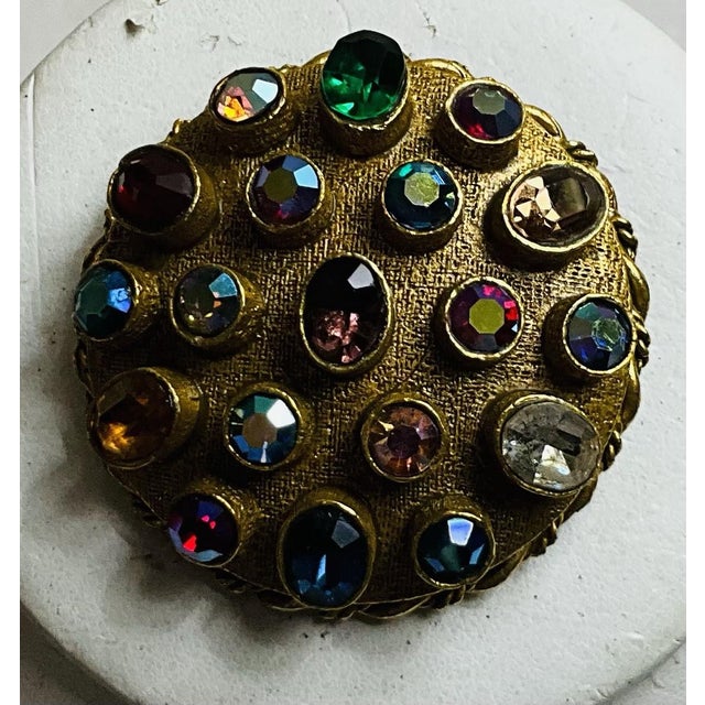 1950s Art (Arthur Pepper) Sputnik Rhinestone Brooch Pin For Sale - Image 12 of 13
