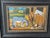 1950s Original Art Signed Folk Art Country Barn Scene For Sale - Image 4 of 4