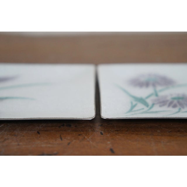 Vintage Japanese Tutanka Floral Enamel Cloisonné Trinket Sushi Dishes- Set of 2 For Sale - Image 9 of 10