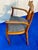 Vintage Kipp Stewart for Drexel Declaration Sculpted Walnut Armchairs - Pair (Newly Restored & Upholstered in Knoll Fabric) For Sale - Image 14 of 17