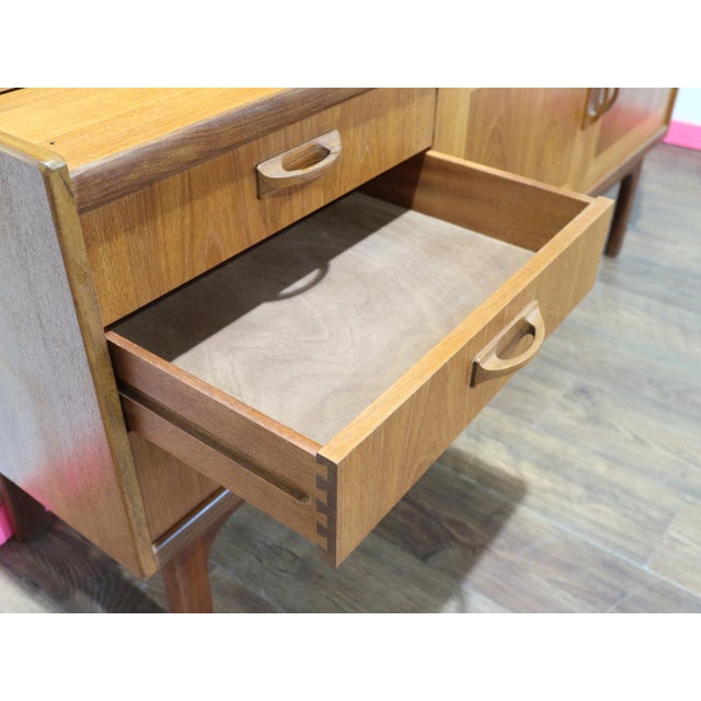 1960s 1960s Mid Century Modern Vintage Teak Tall Credenza Bufffet by G Plan For Sale - Image 5 of 10