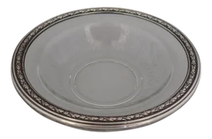 Cut Glass & Sterling Bowl