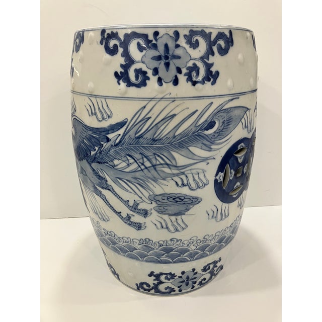 Chinese Chinese Hand Painted Garden Seat Late 20th Century For Sale - Image 3 of 6