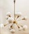 Mid-Century Modern Sputnik 12-Light Chandelier in Brass and Glass For Sale - Image 3 of 18