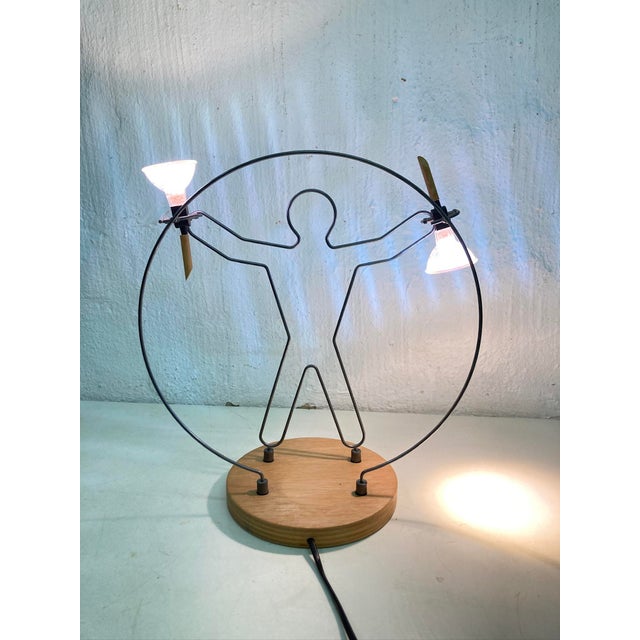 Halogen Table Lamp Torchbearer by Zicoli, 1990s For Sale - Image 6 of 14