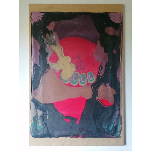 Adt 2019 vinil canvas 120x80x2 acrylic oil on canvas abstract composition of figures shapes volume objects animals and...