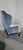 Cream Large Mahogany Framed Wing Armchair For Sale - Image 8 of 13