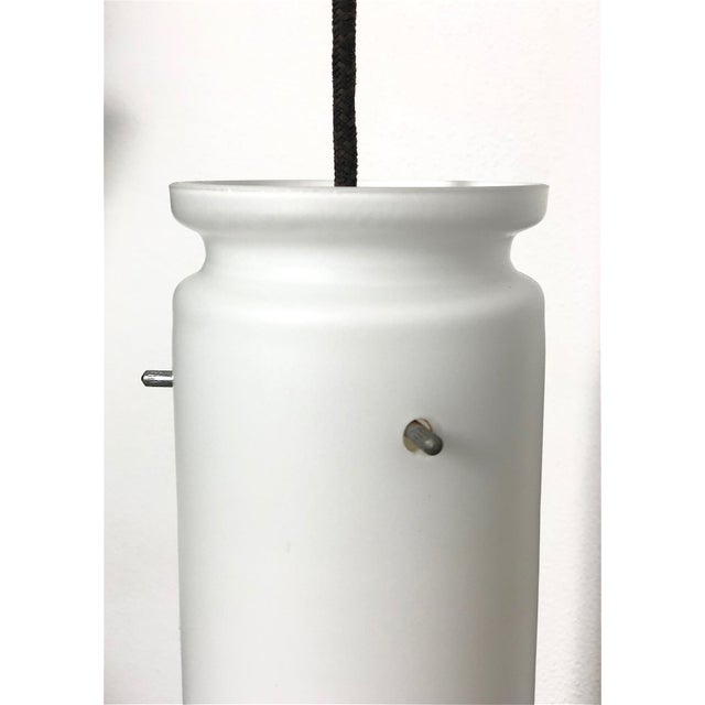 1960s Opaline Glass Pendant Lamp, Italy, 1960s For Sale - Image 5 of 7