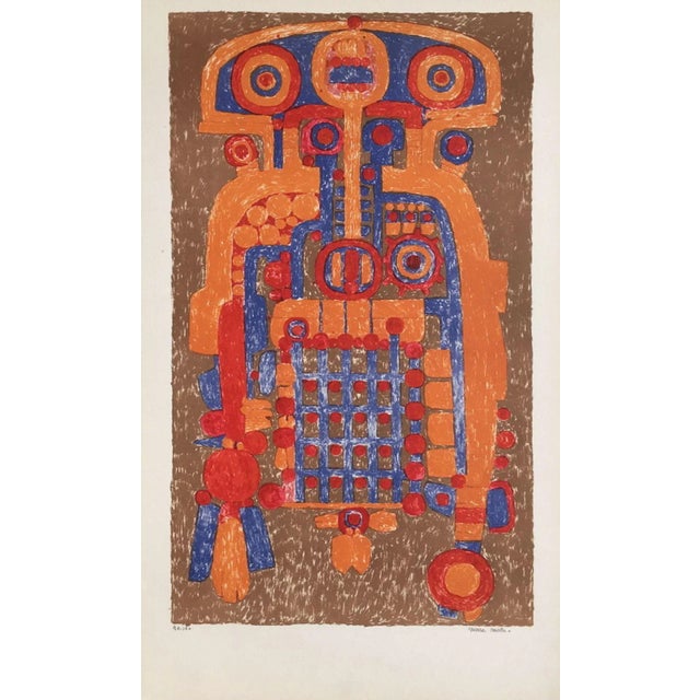 Pierre COURTIN DIFFICILE ERRANCE 1977 lithograph on Arches paper signed and numbered in pencil published by : Jacques...