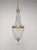 Vintage Italian Empire "Sac à Perle" Crystal Basket Chandelier 1940s. Timeless European elegance Italian Empire style...