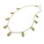 Natural Peridot Station Necklace – Marquise Cut Gemstone Necklace For Sale - Image 4 of 5