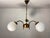 Vintage Mid-Century 3-Light Opaline Glass Chandelier from Kaj, Former Yugoslavia, 1970s For Sale - Image 11 of 11