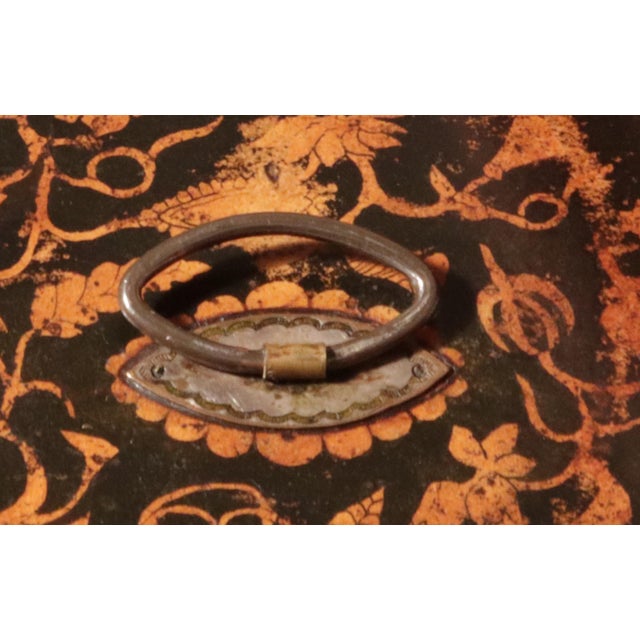 Paint Regency English Penwork Double Tea Caddy, England, Circa 1820 For Sale - Image 7 of 11