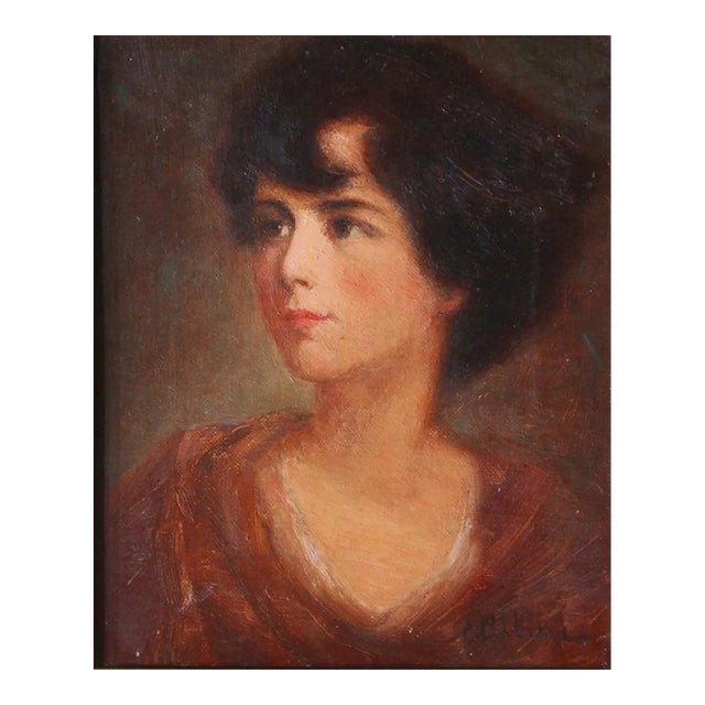 'Portrait of a Young Beauty', 1940s, Gumps Collection, San Francisco For Sale