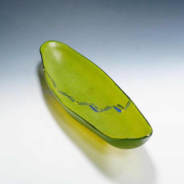 1990s Large Art Glass Centerpiece by Studio Glass Artist Horst Stauber 1994 For Sale - Image 5 of 9