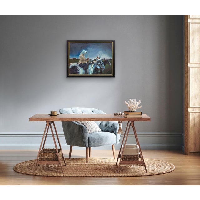 Elin Sian Blake, The Hosts of Rebecca after Alexander Cordell, 21st Century, Oil on Canvas For Sale - Image 18 of 18