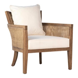 Cane & Oak Arm Chair For Sale