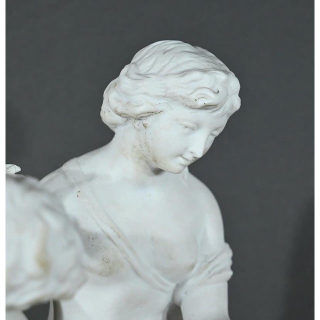 Bisque Sculpture of Venus and Amor, Late 19th Century For Sale - Image 18 of 18