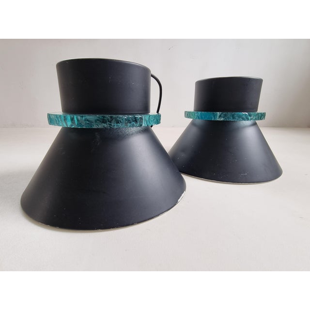 Metal Mid-Century Dutch Pendant Lights by Hiemstra Evolux, 1970, Set of 2 For Sale - Image 7 of 14