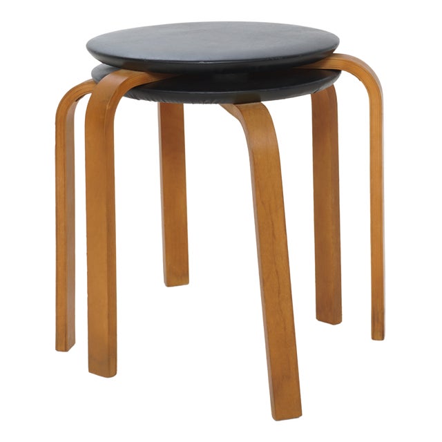 Pair of Bentwood Stools For Sale