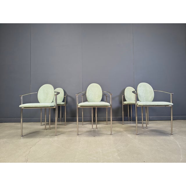 Vintage Dining Chairs from Belgo Chrom, 1980s, Set of 6 For Sale - Image 15 of 18