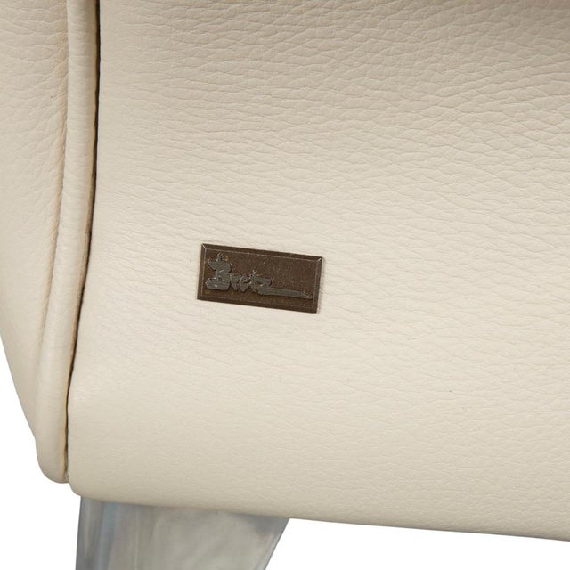 Leather Rocky Chairs in Cream Beige from Bretz, Set of 4 For Sale - Image 10 of 15