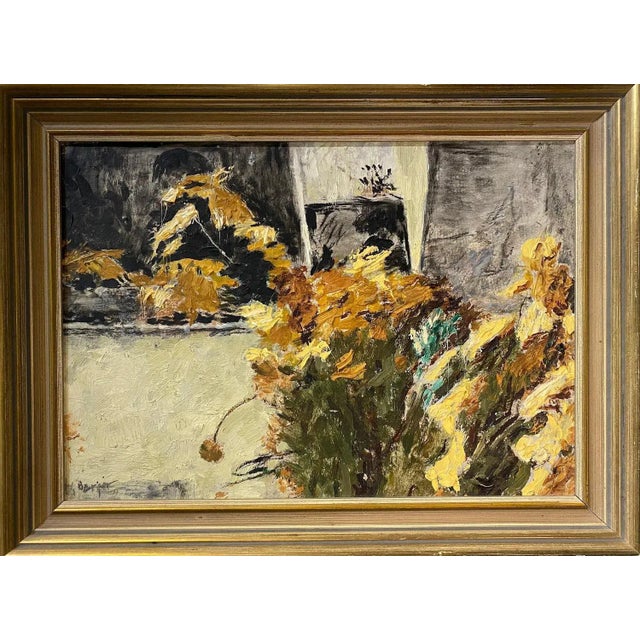 Oil on cardboard sold with frame Total size with Frame 34x46 cm Hans BERGER is an artist born in Switzerland in 1882 and...