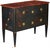 Signed French Louis XVI style Chinoiserie-decorated commode, atelier Marcel Mathelin, Paris, with blue/black lacquer...