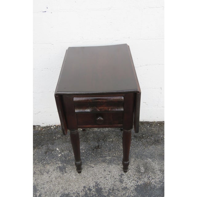 This beautiful Side Table Nightstand made of wood, solid wood, mahogany, and veneer. The Table has Empire style and...